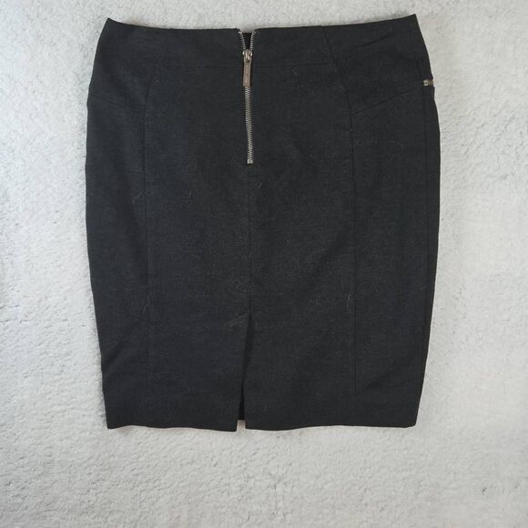 Michael Kors Women's Zipper Detail Stretch Mini Pencil Skirt Dark Gray Size 8 - Picture 5 of 6